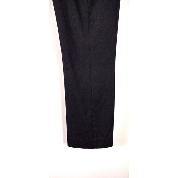 Talbots Signature Straight Black Wool Spandex Blend Trouser Size 10L - Picture 3 of 13